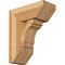 Ekena Millwork Merced Slat Rough Sawn Bracket w/ Offset Brace, Western Red Cedar, 8"W x 18"D x 22"H BKT0806X18X22MRC06RWR - alternate 1